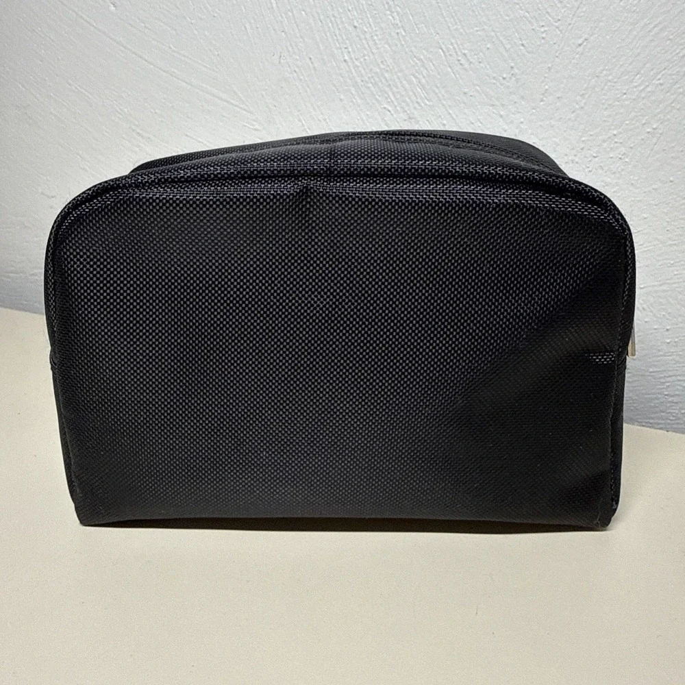 TUMI For Delta Pouch Travel Case Nylon Cosmetic Bag Empty Black 4,5